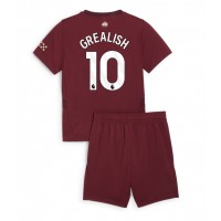 Fotballdrakt Barn Manchester City Jack Grealish #10 Tredjedraktsett 2024-25 Kortermet (+ Korte bukser)